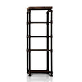 Antique Black Metal 5-Shelf Etagere Bookcase R159990