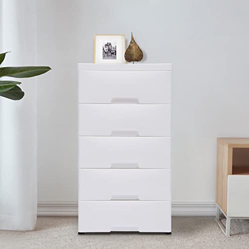 Blue Plastic 5 Drawers Storage Dresser C247