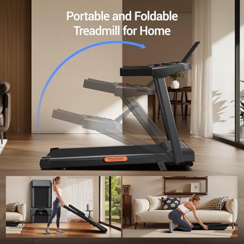 3-in-1 Foldable Treadmill with 14% Incline, 300 Lbs Weight Capacity W4482
