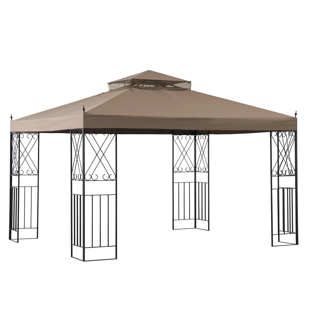 10 x 12 ft. 2 Tiered Steel Gazebo Y87145
