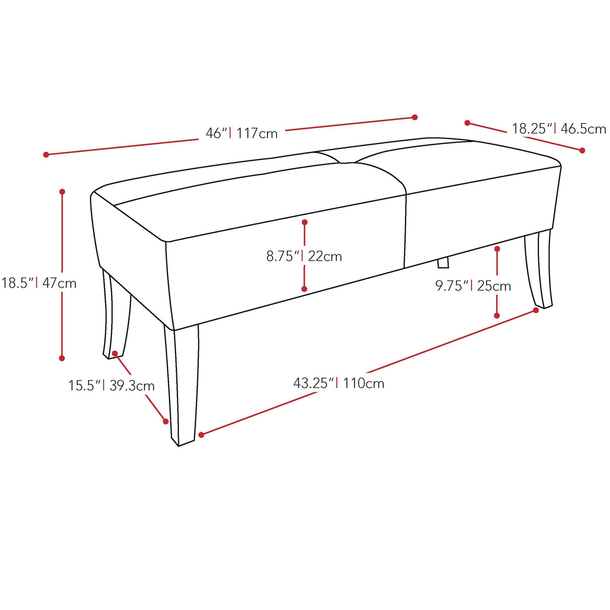 Blue Velvet Bench Q650679