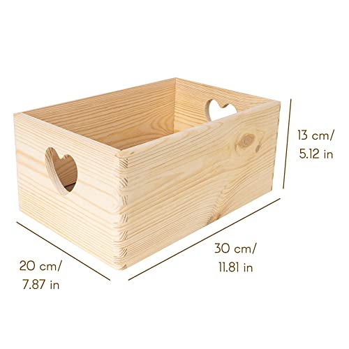 Large Black Wooden Nesting Crate with Handles Q52589