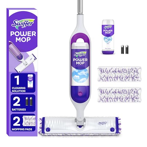 Multi-Surface Mop Kit with PowerMop, 2 Mopping Pad Refills, 1 Cleaning Solution and 2 Batteries A54272