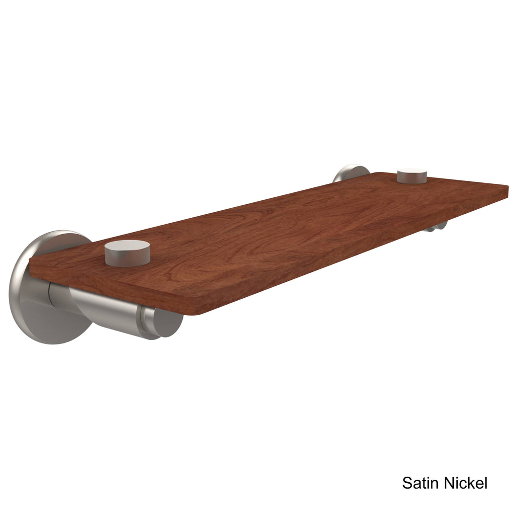 Matte Black Solid Ironwood Shelf L522