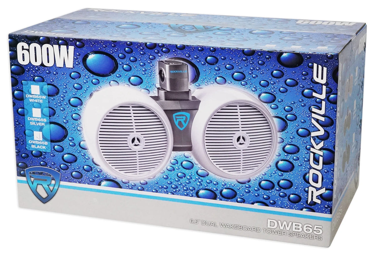 Dual 6.5" Wakeboards, 6.5" Speakers, 4-Channel Amplifier, Amp Kit X741