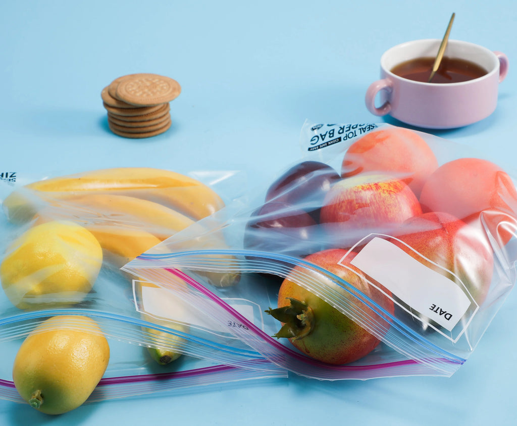 Double Zipper Ziplock Storage Bags, Gallon Size, 200 Count M6355
