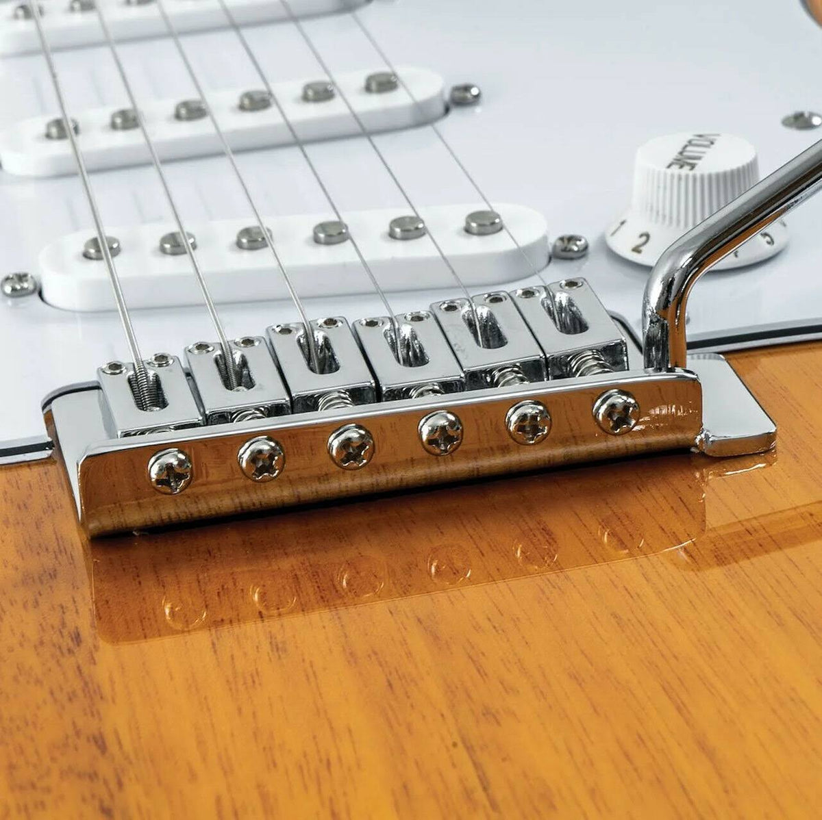 6 String Double Cutaway Electric Guitar Natural I28597
