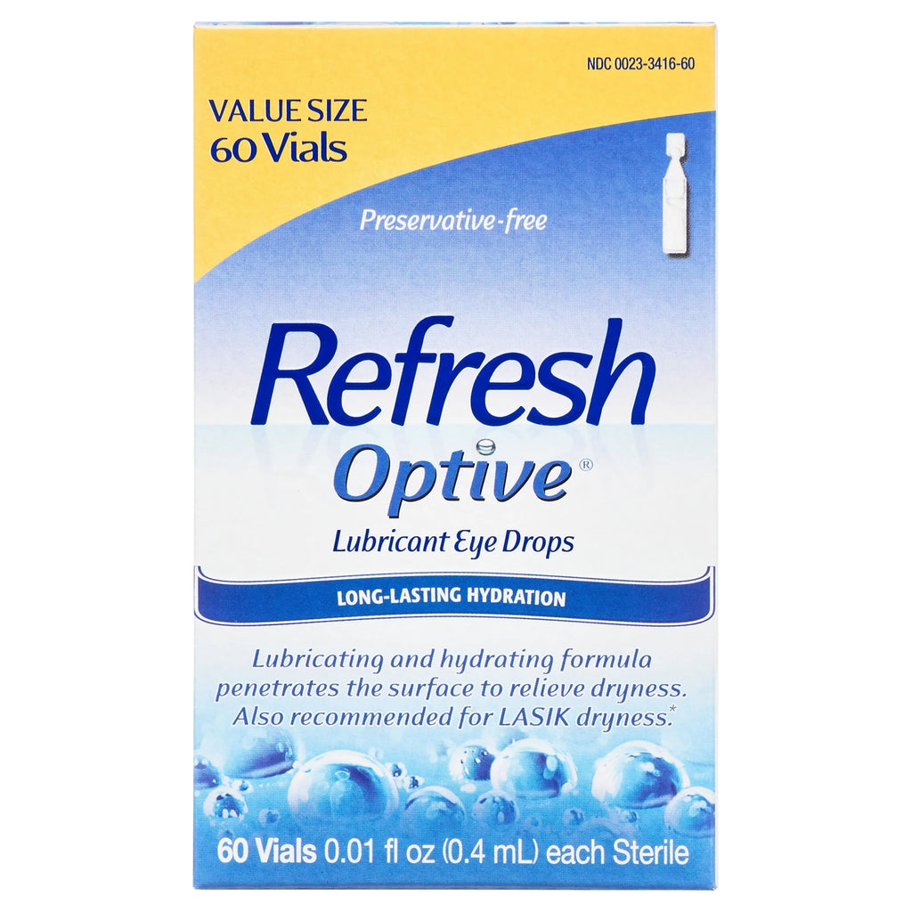60 Count 0.4 ml Lubricant Eye Drops E7837