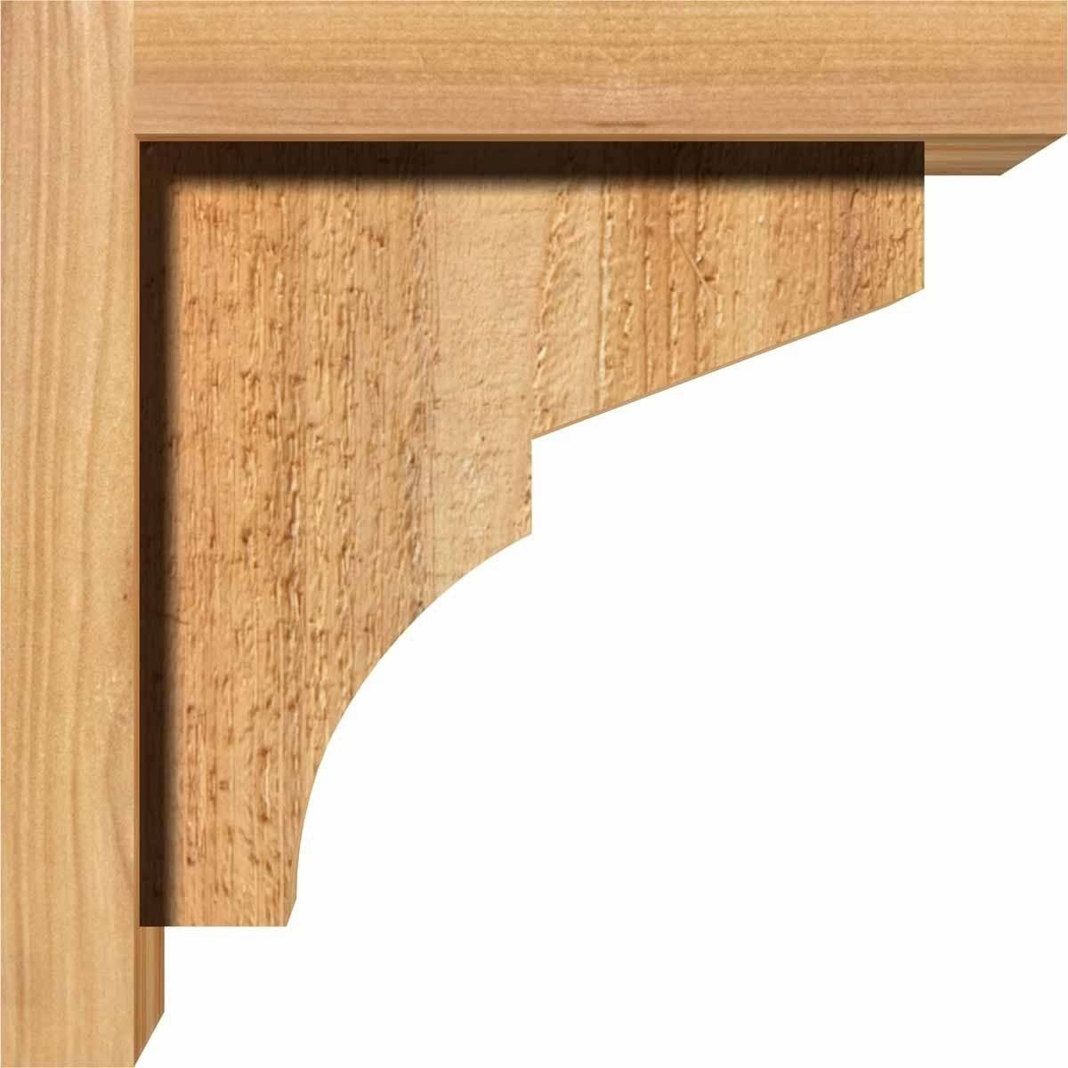 6x22W x 14x22D x 26x22H Western Red Cedar Corbel with Backplate E989123