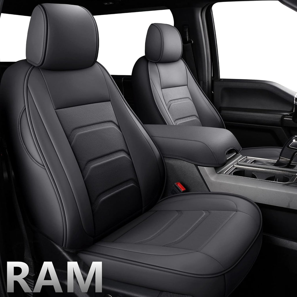 Faux Leather Full Coverage Custom Car Seat Covers Full Set Y654444