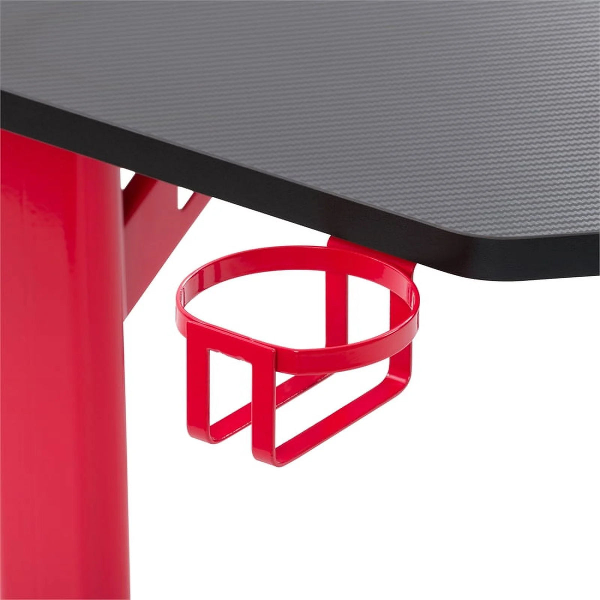 Black and Red Engineered Wood Gaming Desk W570779