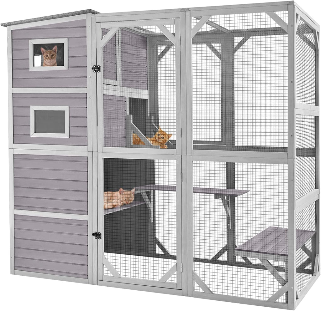 77 Inch 4 Tier Cat Enclosure S855355