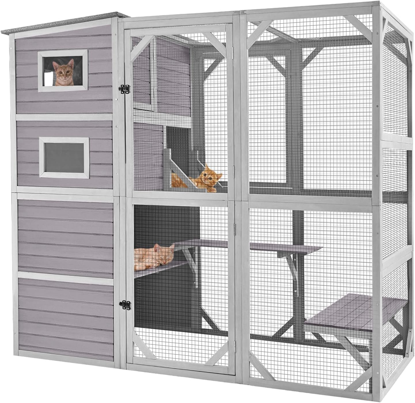 77 Inch 4 Tier Cat Enclosure S855355