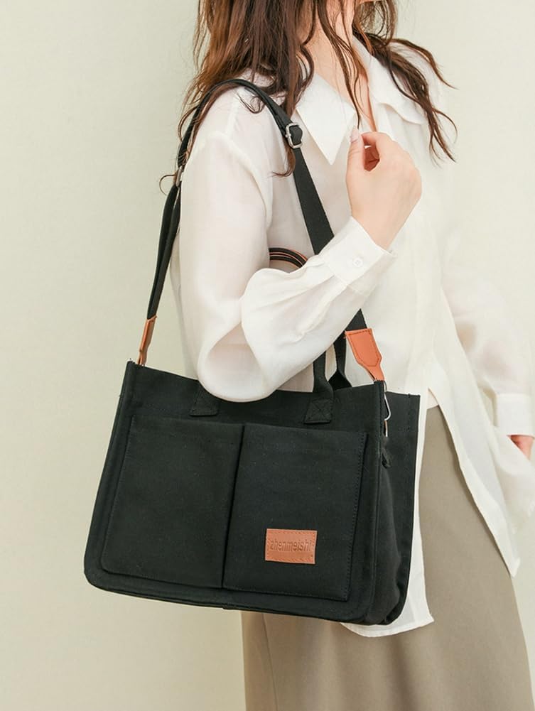 Canvas Crossbody Shoulder Purse Satchel Handbag J91084