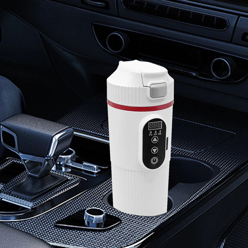 12V 24V Car Electric Water Kettle Tea Coffee Kettle DC Powered Fast Heating 22x7cm Water Boiler Heater Portable W911052