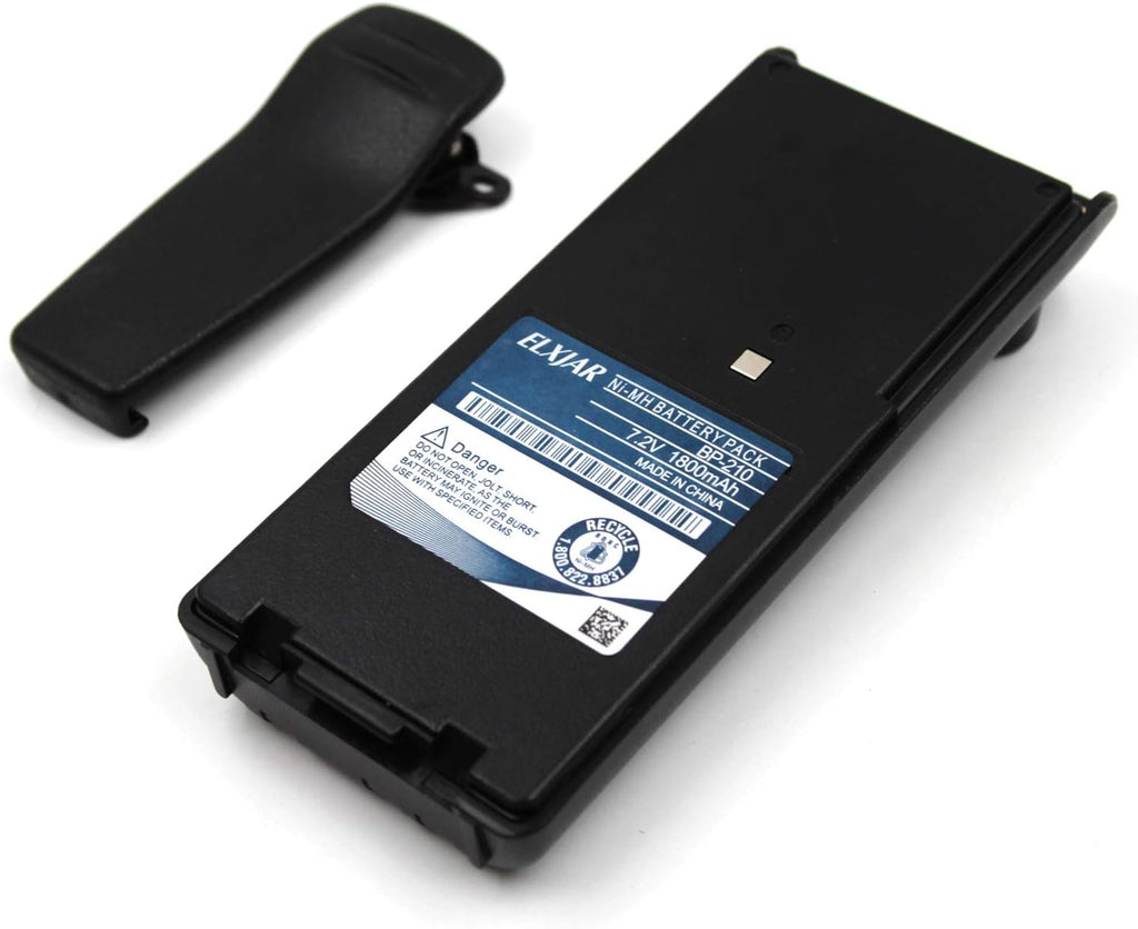 (2-Pack) 7.2V 1800mAh Ni-MH Replacement Battery for ICOM Radios P887
