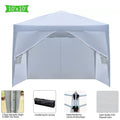 White Pop up Canopy Tent with Carry Bag P424
