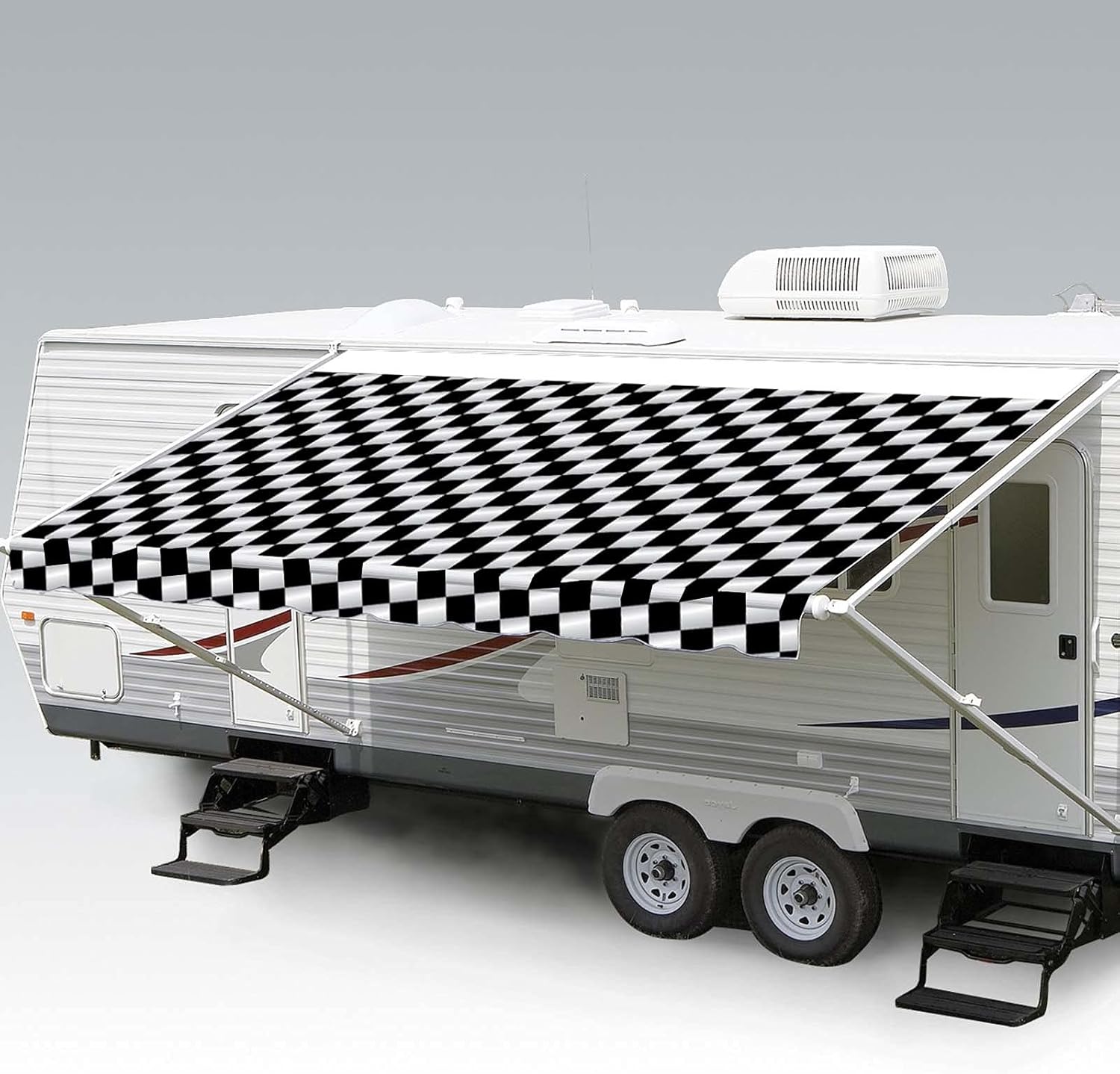 15' Heavy Duty Weatherproof Vinyl RV Awning Fabric Replacement U274068
