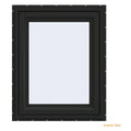 Bronze Vinyl Casement Window with Fiberglass Mesh Screen B890