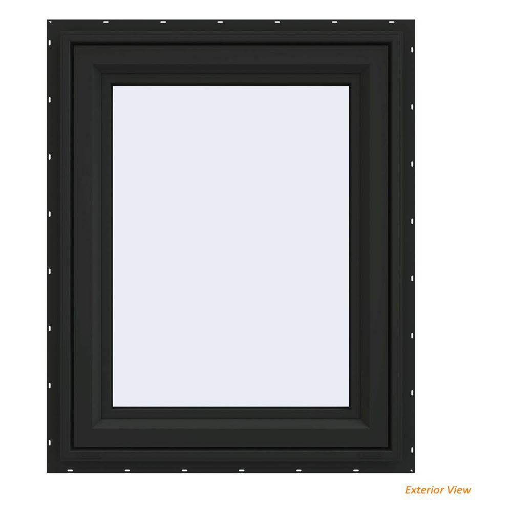 Bronze Vinyl Casement Window with Fiberglass Mesh Screen B890