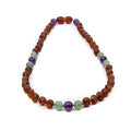 Baltic Amber Necklace, Polished Handmade, Raw Cognac, 12-12.5 Inches Z81830