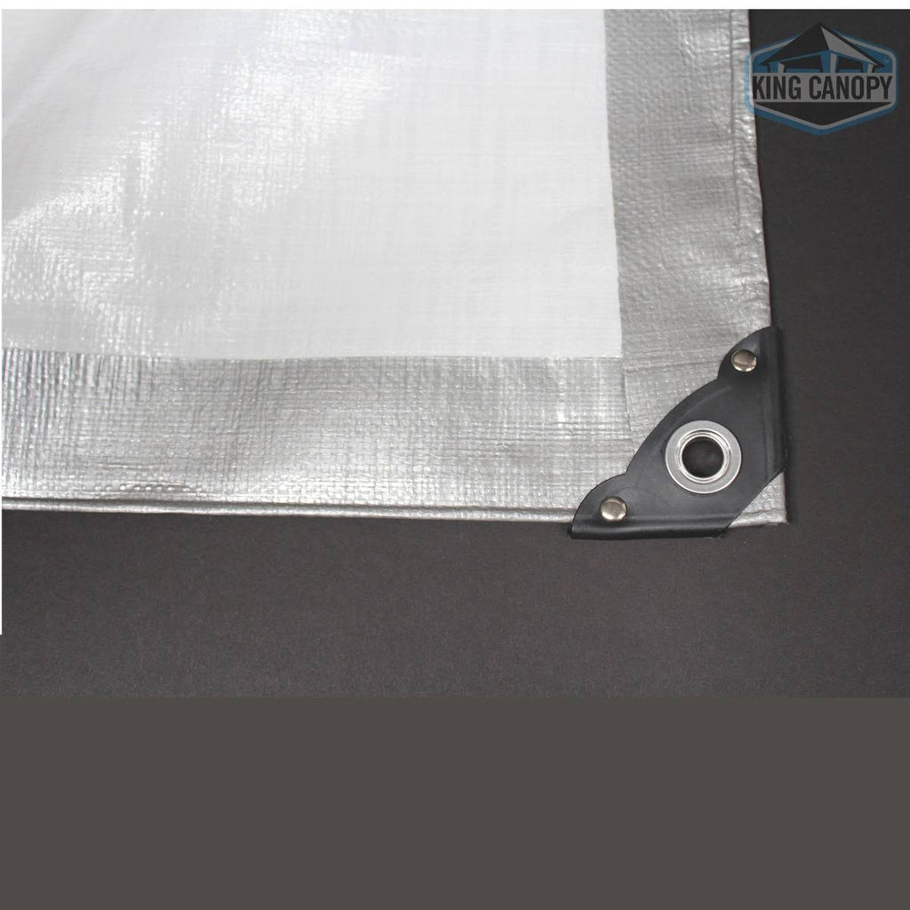 Silver/White Super Heavy Duty Tarp 40x60 S88240