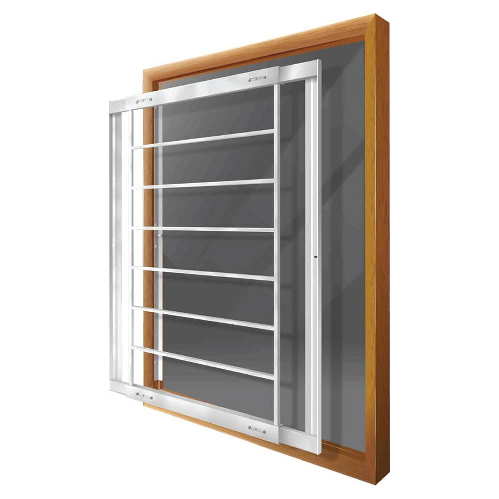 White 8-Bar Window Guard B520