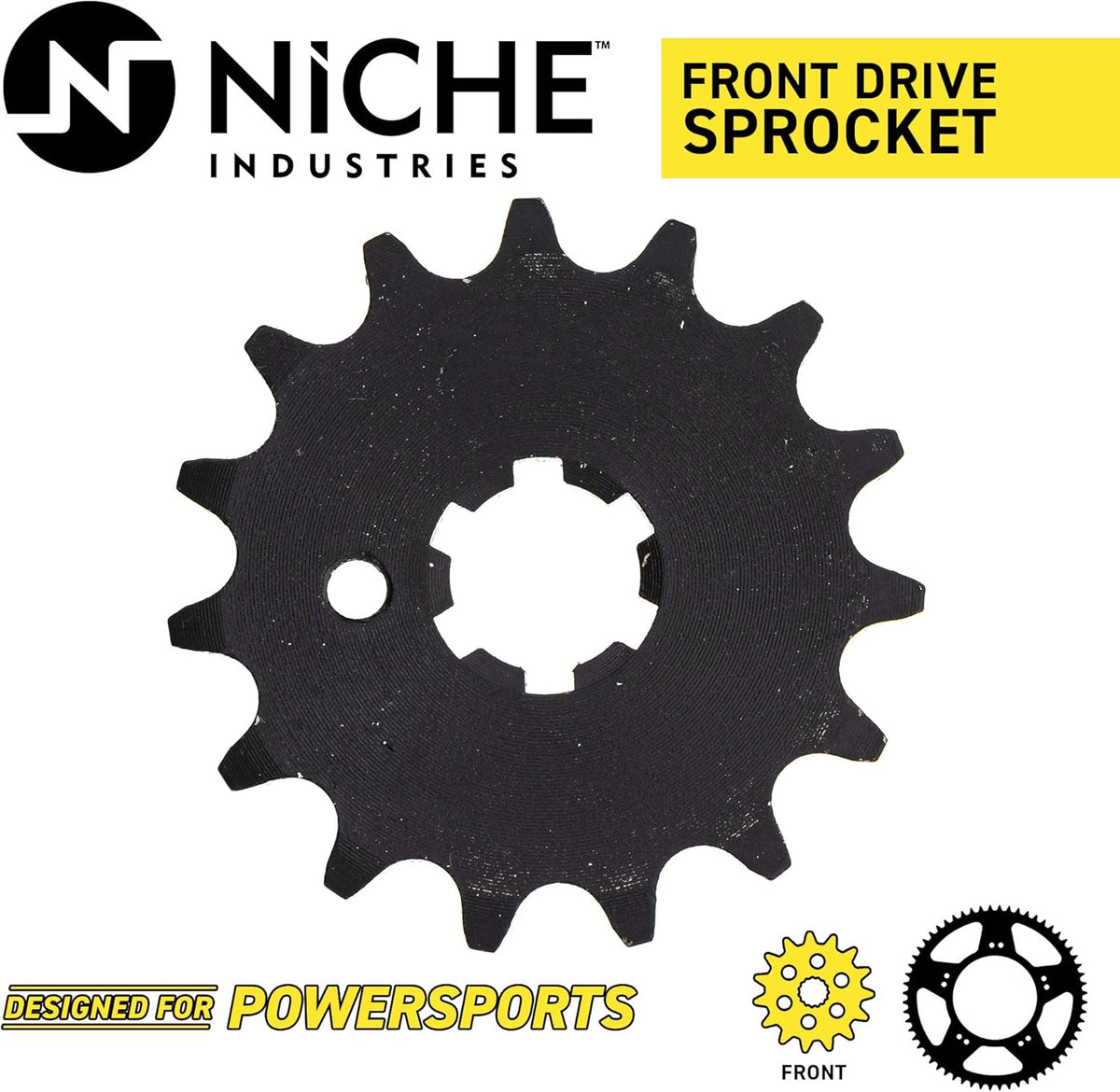 Drive Sprocket Chain Combo Front 15 Rear 32 Tooth 420HZ Standard 90 Links Pack of 2 H966564