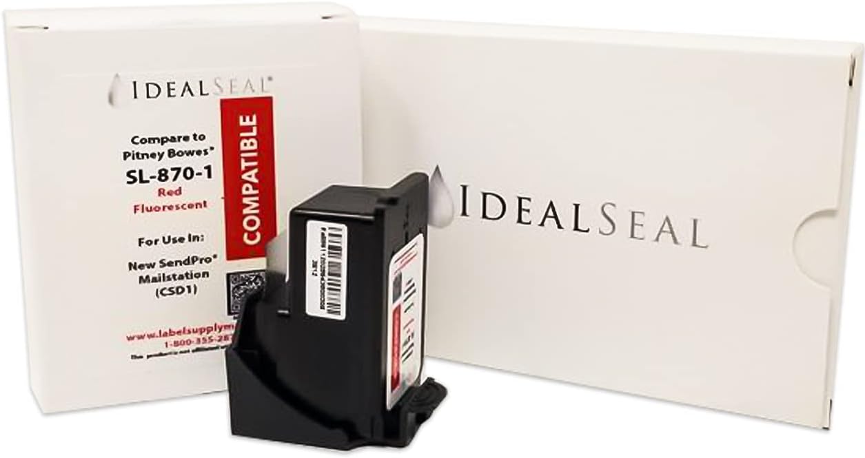 Red Ink Cartridge for Mailstation, Pack of 2 B10607