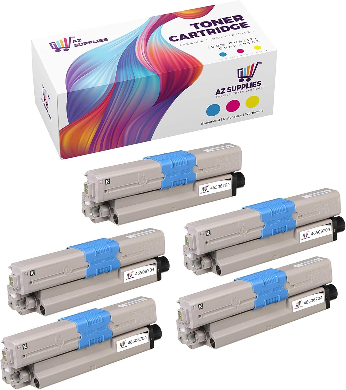 Black Toner Cartridge 5 Packs U70080