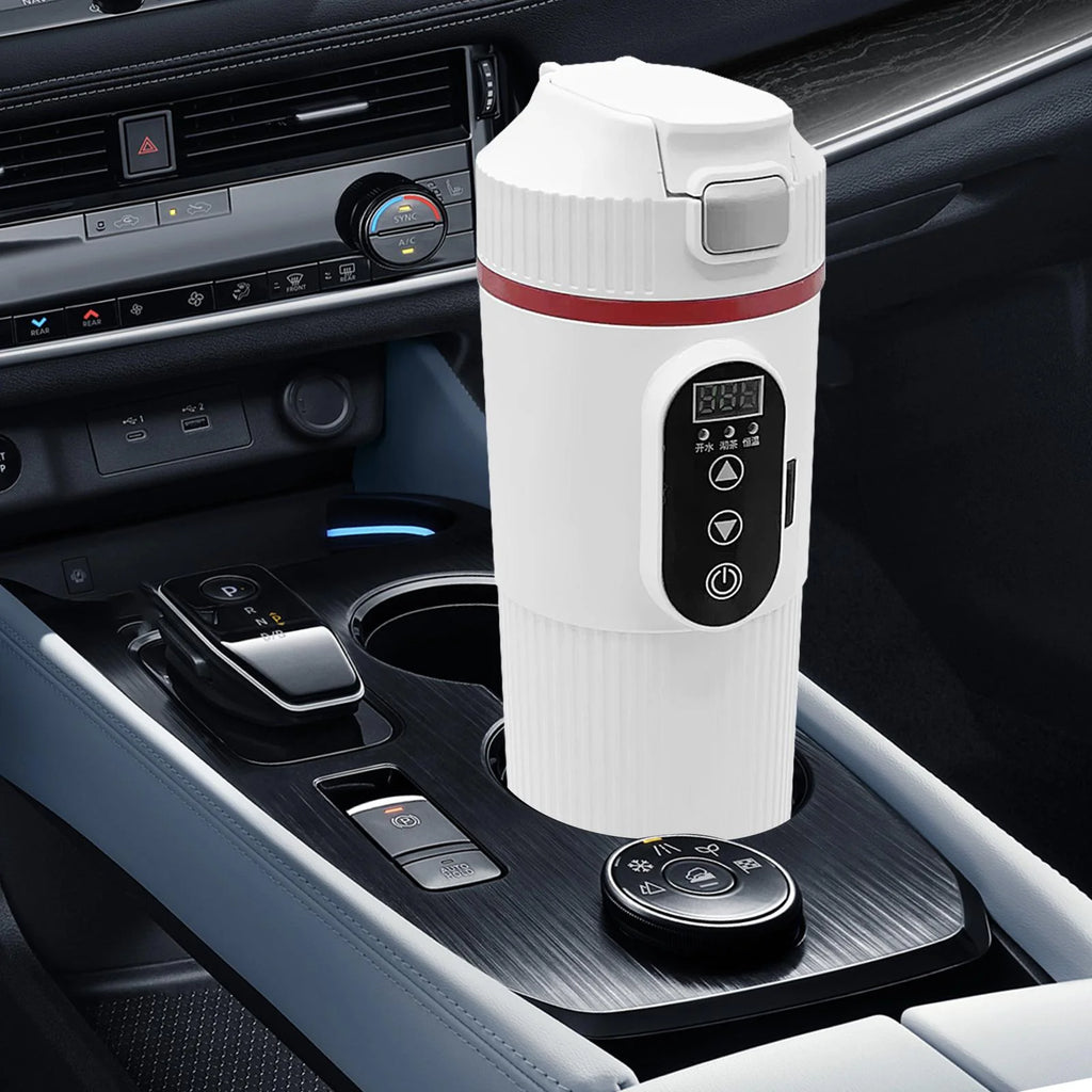 12V 24V Car Electric Water Kettle Tea Coffee Kettle DC Powered Fast Heating 22x7cm Water Boiler Heater Portable W911052