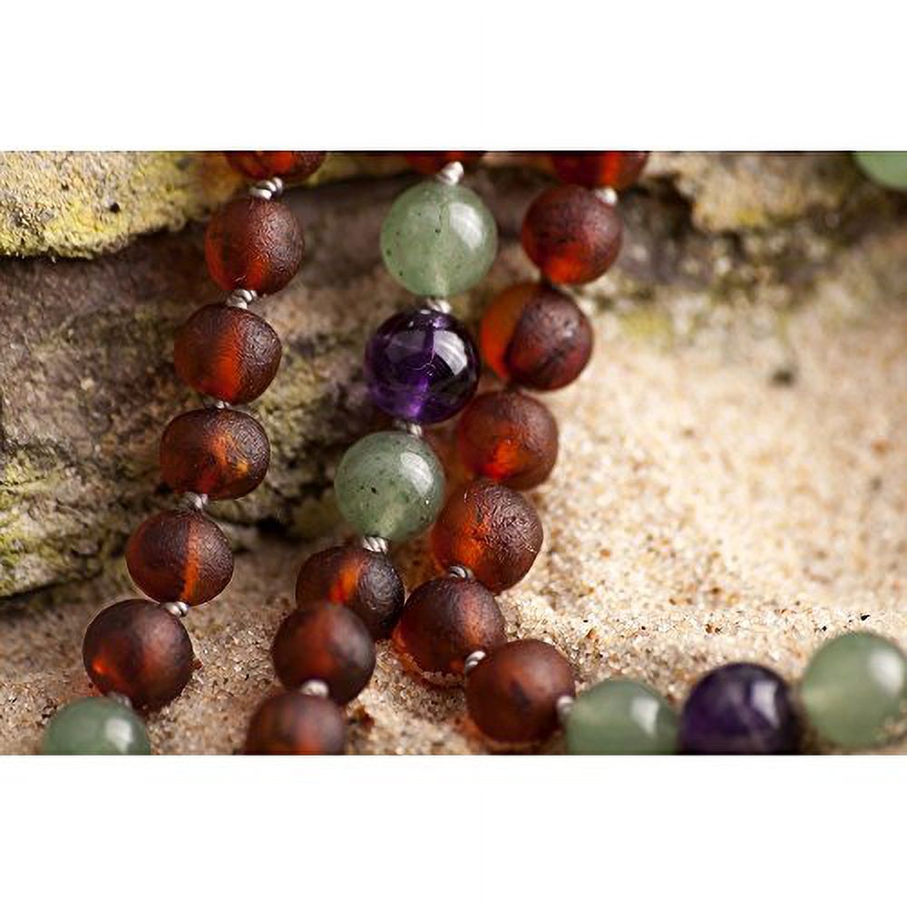 Baltic Amber Necklace, Polished Handmade, Raw Cognac, 12-12.5 Inches Z81830