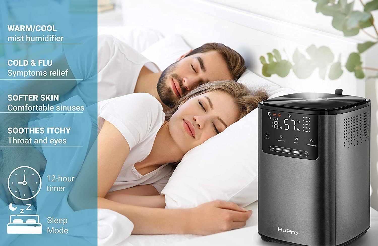 4L Top Fill Cool & Warm Air Ultrasonic Humidifier F3758