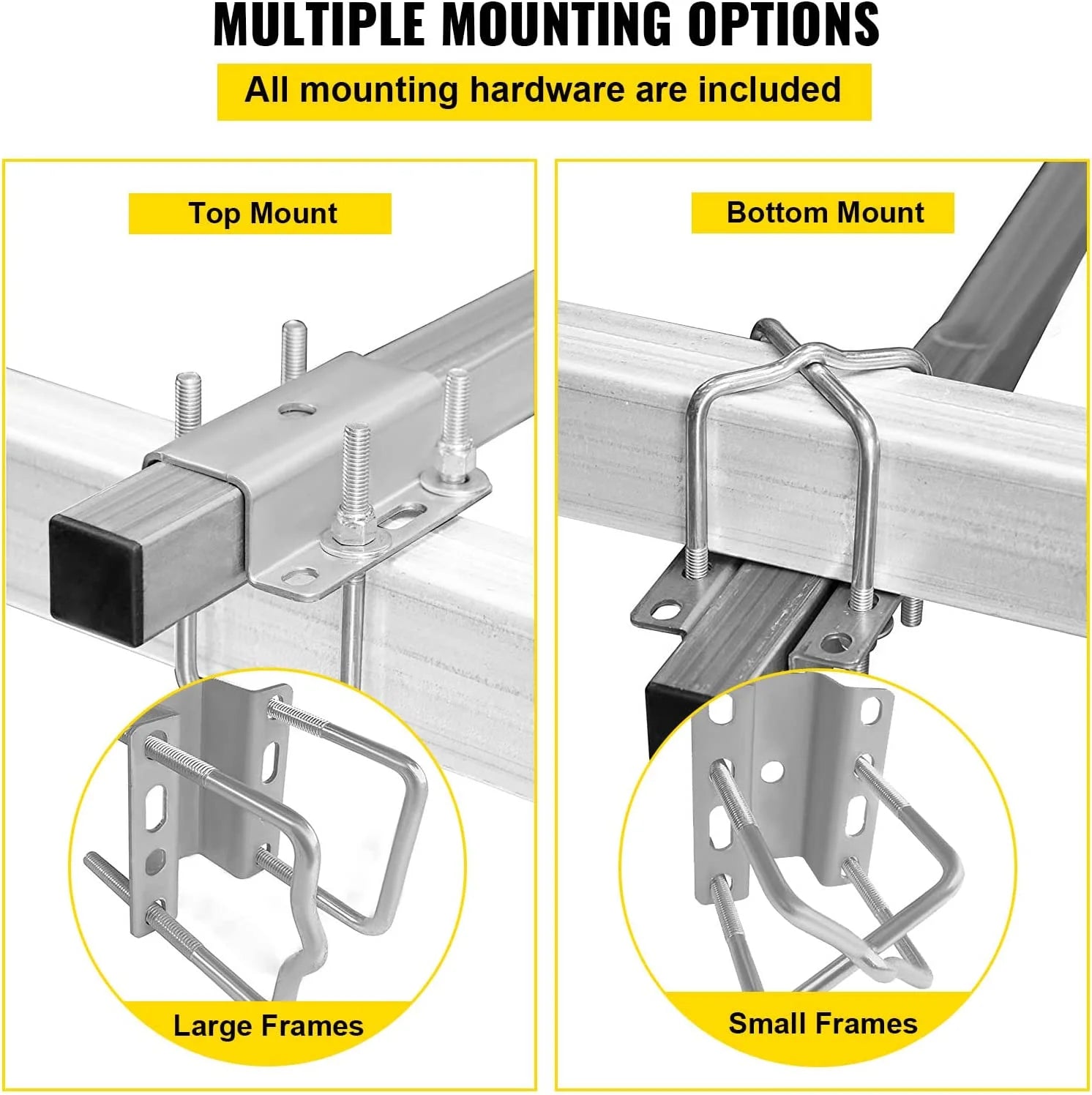 48 in. Steel Boat Trailer Guide-on with White PVC Tube Covers O755