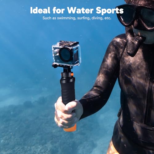 4K30fps Action Camera with 128GB MicroSDXC U3 Memory Card Accessories Kit Ultra HD 131FT Waterproof Camera EIS WiFi Remote Control 4X Zoom Underwater Camera Q1596
