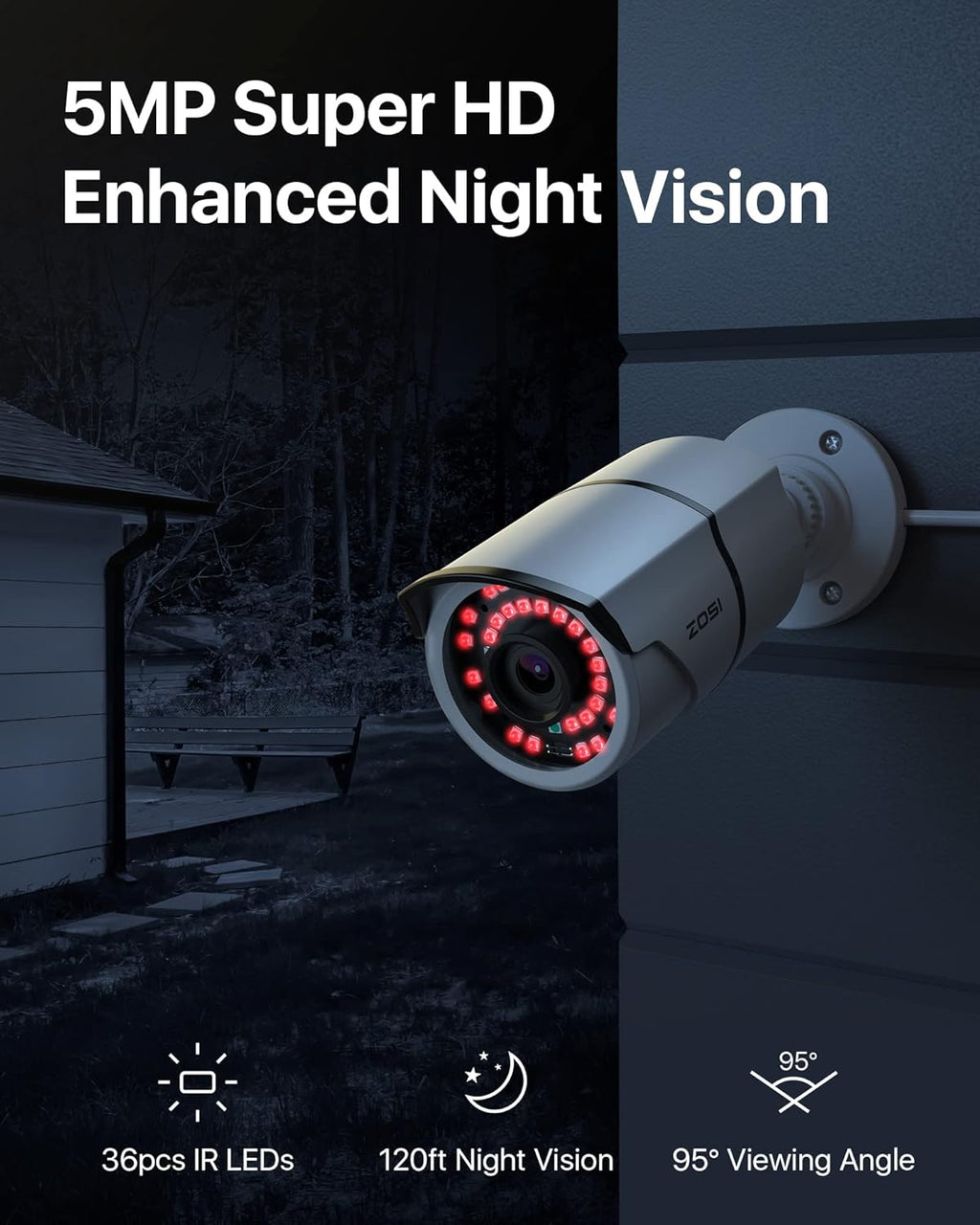 4K 16 Channel Security Camera System with 3TB Hard Drive and 10 x 5MP Cameras G2178