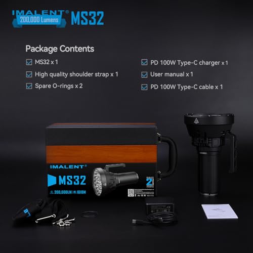 200,000 Lumens Rechargeable Flashlight O240