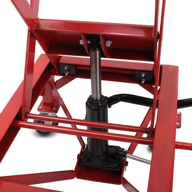 Red Hydraulic Scissor Lift Dolly H2970