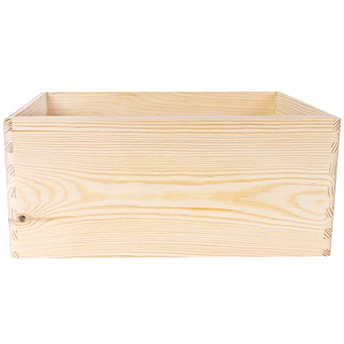 Large Black Wooden Nesting Crate with Handles Q52589
