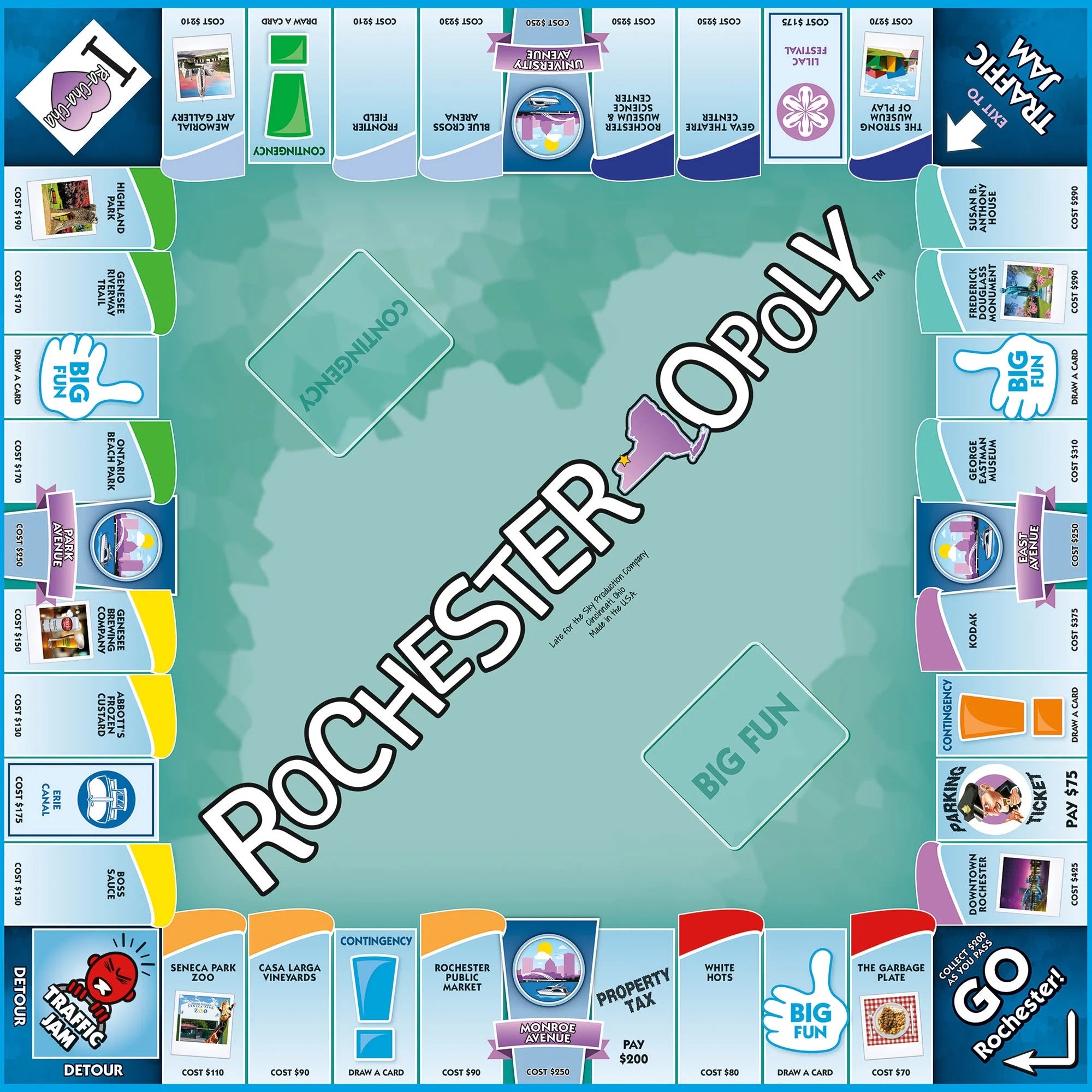 Rochester-Opoly City Themed Board Game, 2-6 Players V699254
