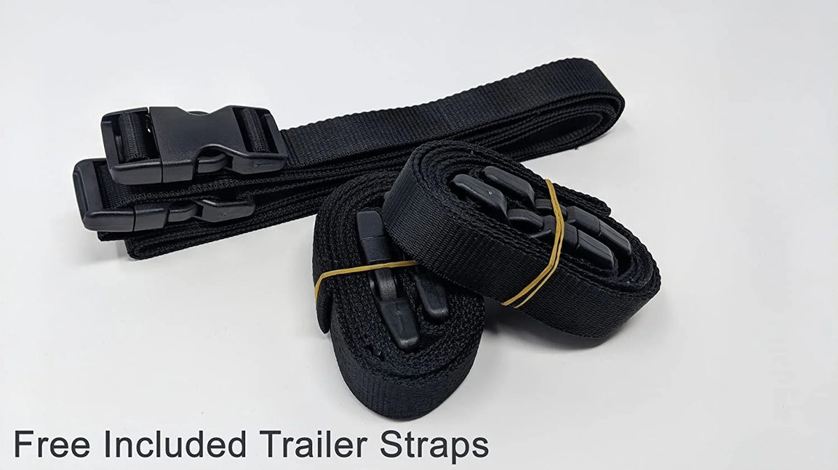 Red/Black Trailerable Jet Ski Covers with Trailer Straps and Storage Bag D80396