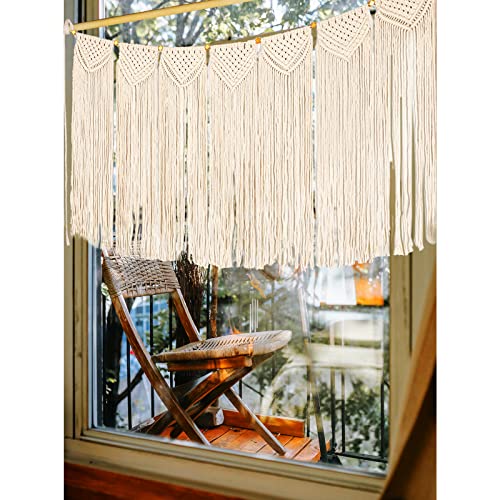 Macrame Curtains Valance Wall Hanging Treatments B422