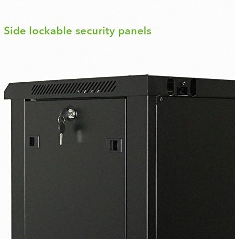 18U Wall Mount Audio Video Rack Cabinet with Glass Door S503270
