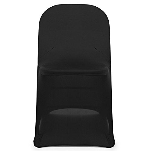 100 pcs Black Spandex Folding Chair Covers A22002