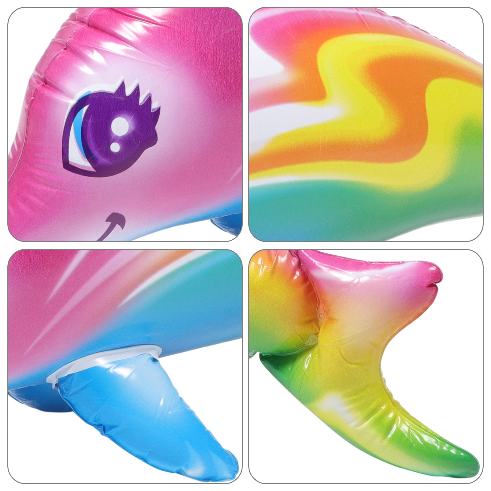 2 Pcs Inflatable Pvc Dolphin Toy B100594