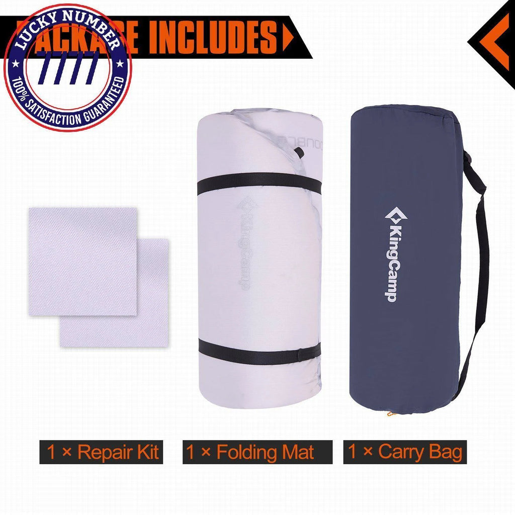 Deluxe Double Self-Inflating Camping Pad, 3 Inches Thick A681