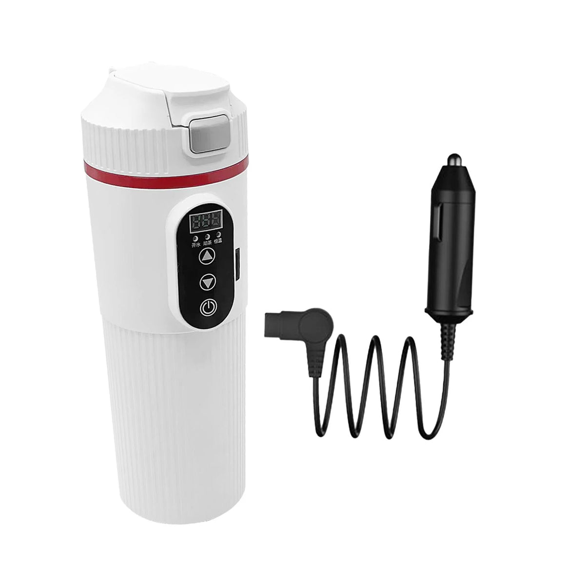 12V 24V Car Electric Water Kettle Tea Coffee Kettle DC Powered Fast Heating 22x7cm Water Boiler Heater Portable W911052