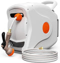 100 FT 1/2 Automatic Rewind Wall Mounted Hose Reel with 8 Patterns Hose Nozzles B42954