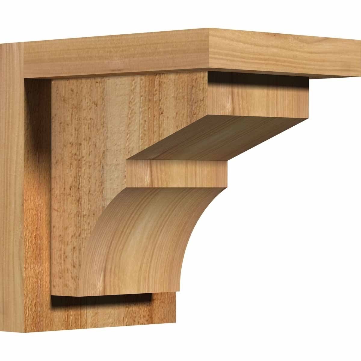 6x22W x 14x22D x 26x22H Western Red Cedar Corbel with Backplate E989123