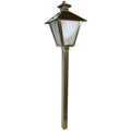 Antique Brass 12V Post Lantern Path Light W260